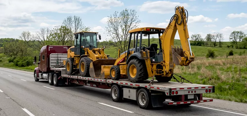 Loader and Backhoe Tractors Transport New York City